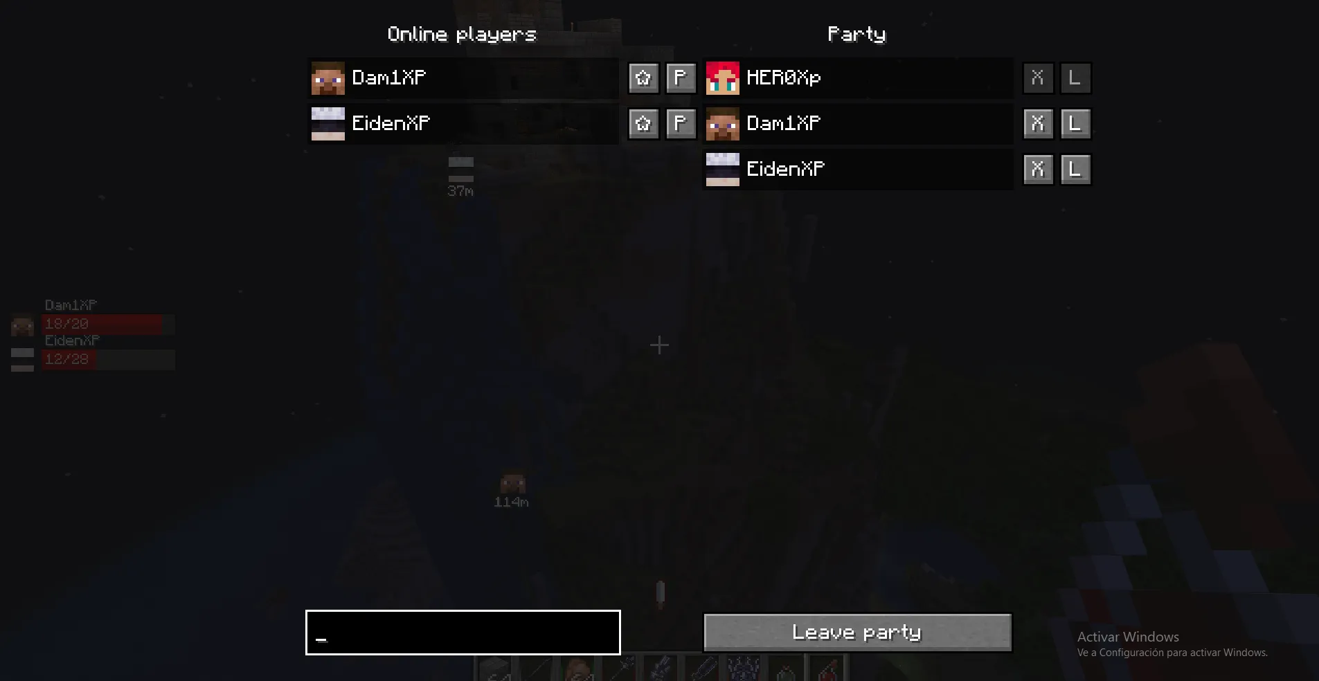 Epic RPG: Party Hud — скриншот 3 (Моды, Minecraft)