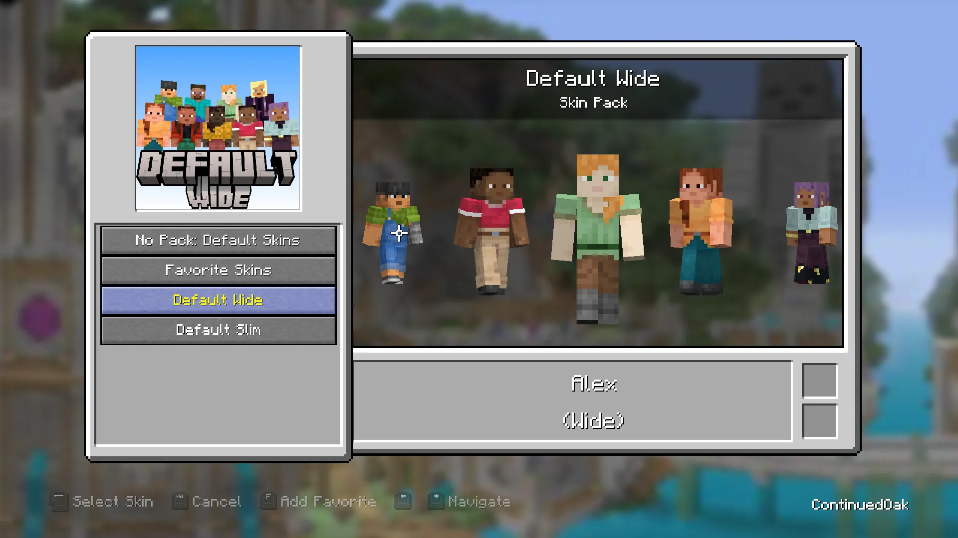 Default Skin Pack, Текстуры, Minecraft