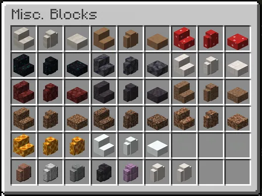 "More Slabs, Stairs, and Walls", Моды, Minecraft