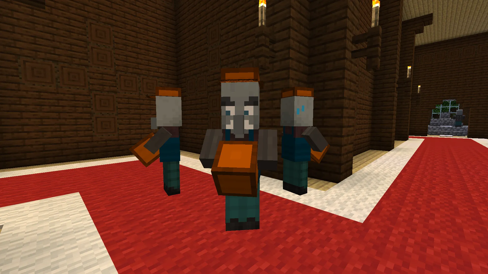 Illager and workers, Моды, Minecraft