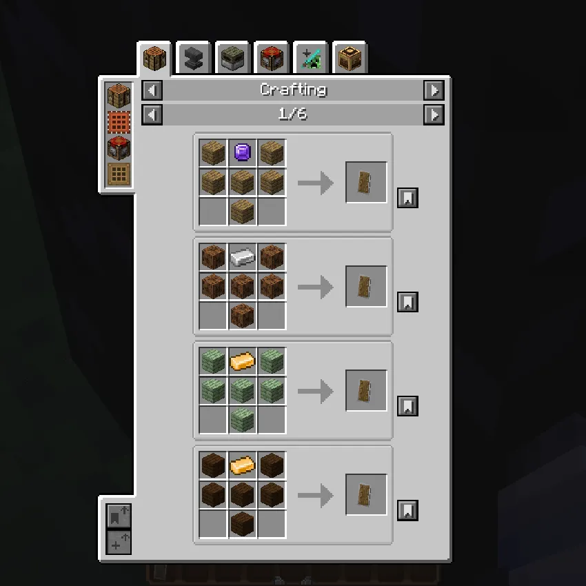 Immersive Interfaces - Just Enough Items (JEI), Текстуры, Minecraft