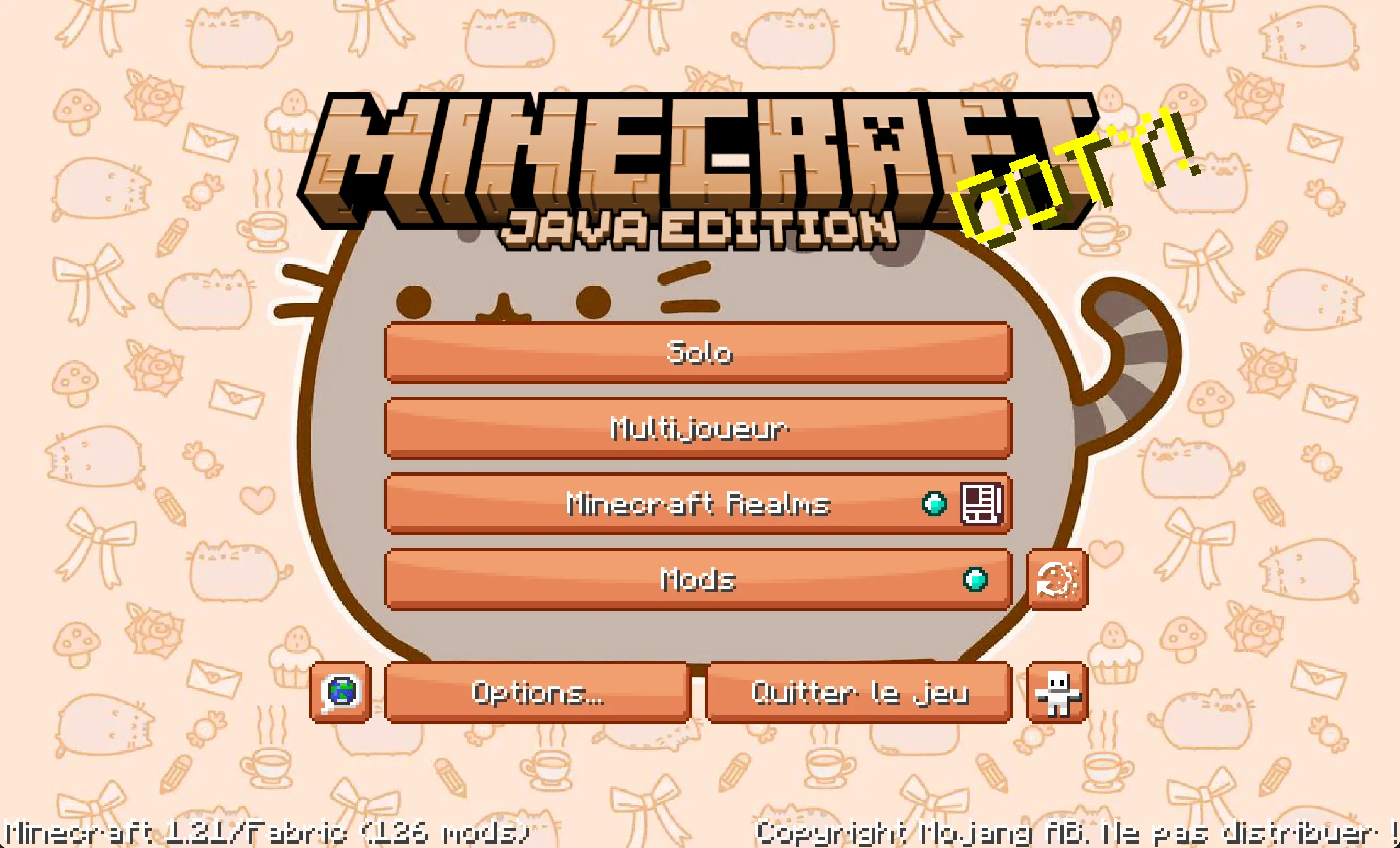 Pusheen GUI, Текстуры, Minecraft