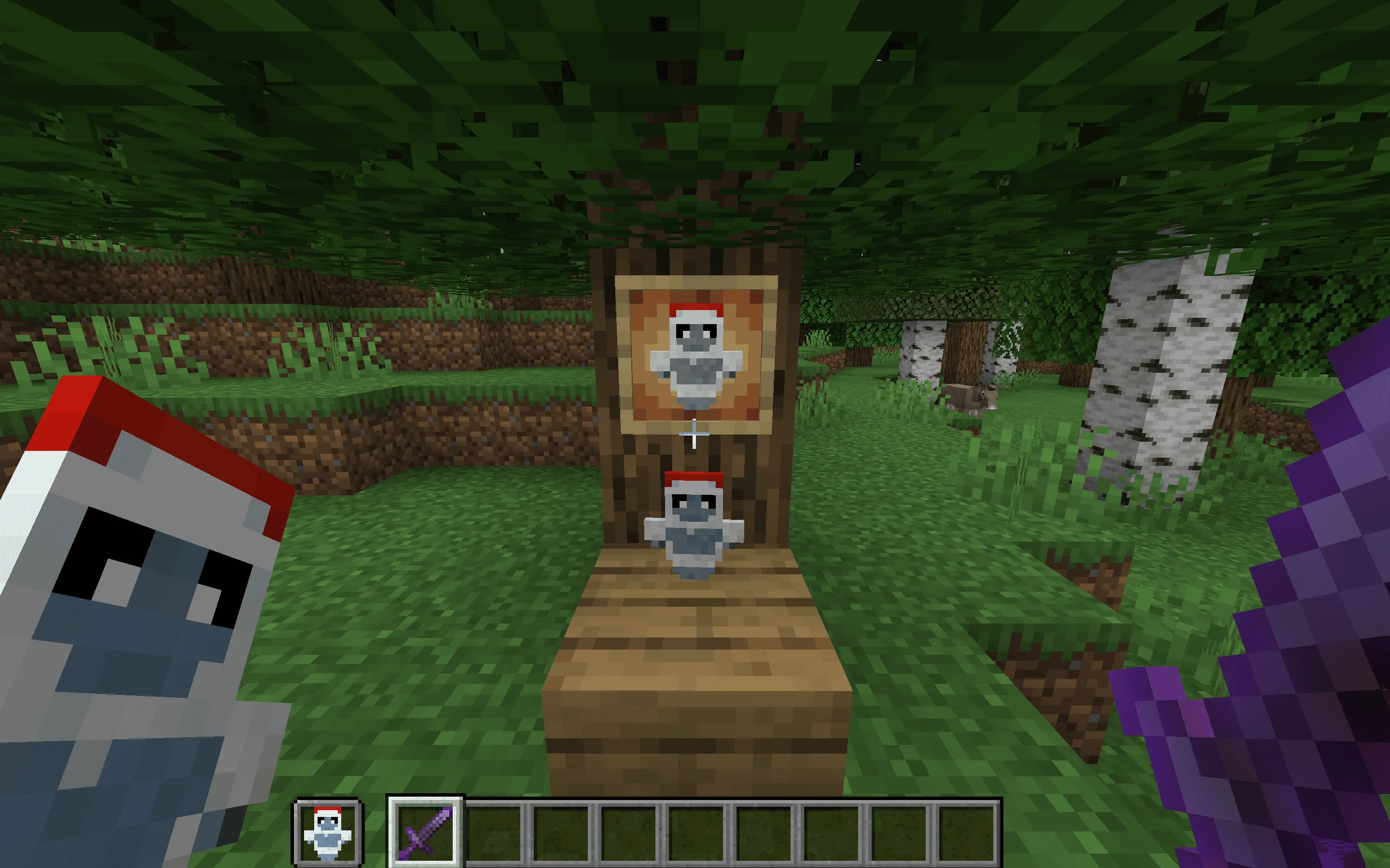 Christmas Yeti Totem of Undying — скриншот 1 (Текстуры, Minecraft)
