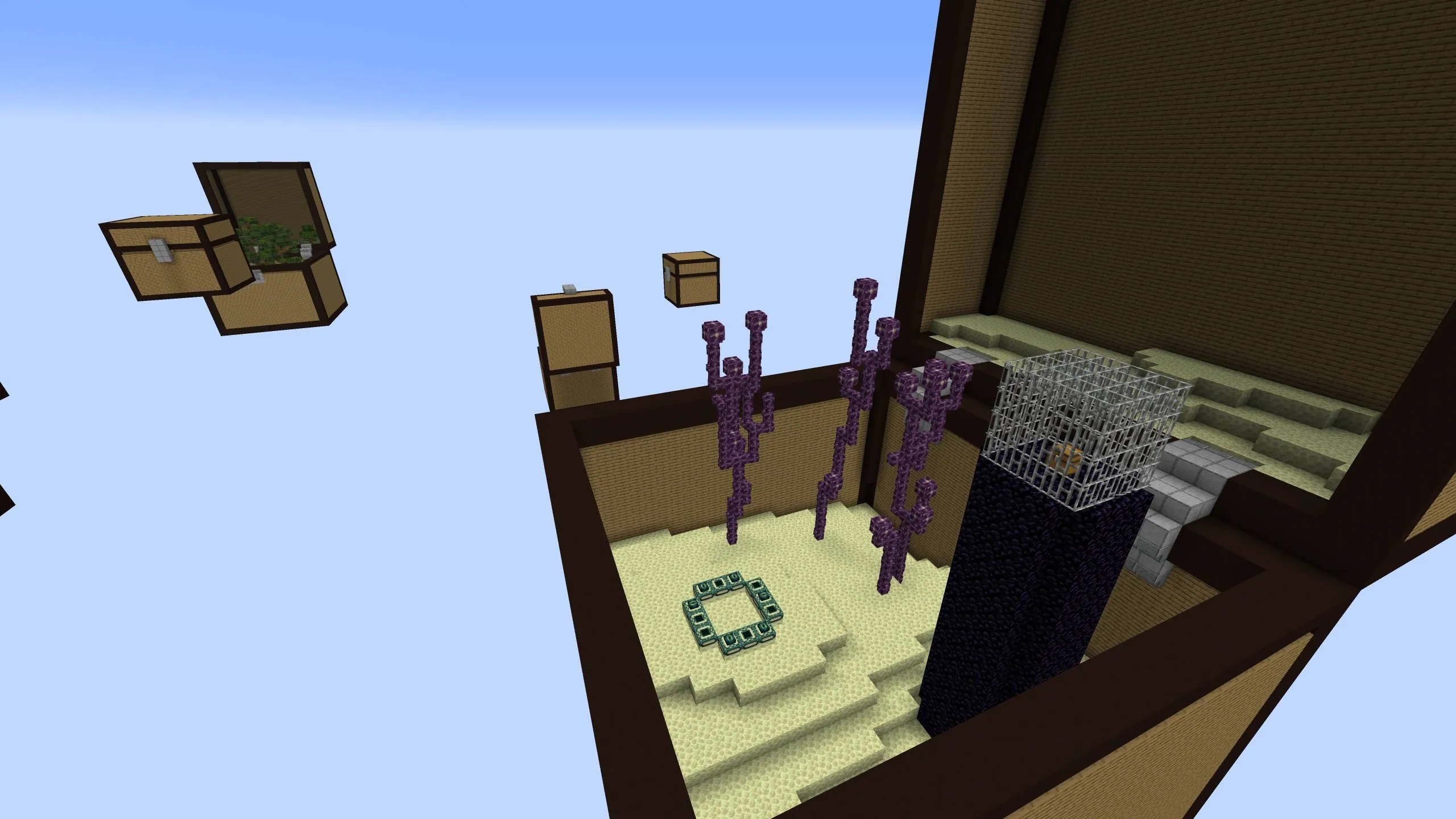 Skyblock Chest Challenge, Карты, Minecraft