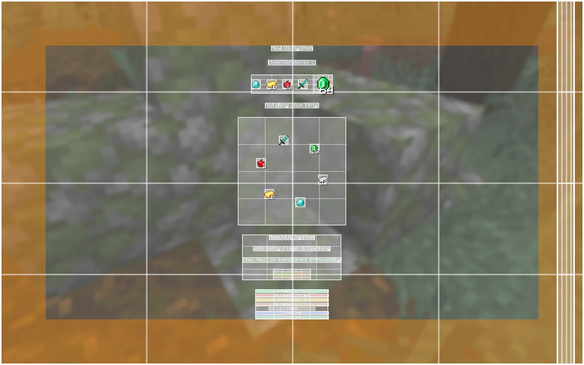 Gelatin UI — скриншот 2 (Моды, Minecraft)