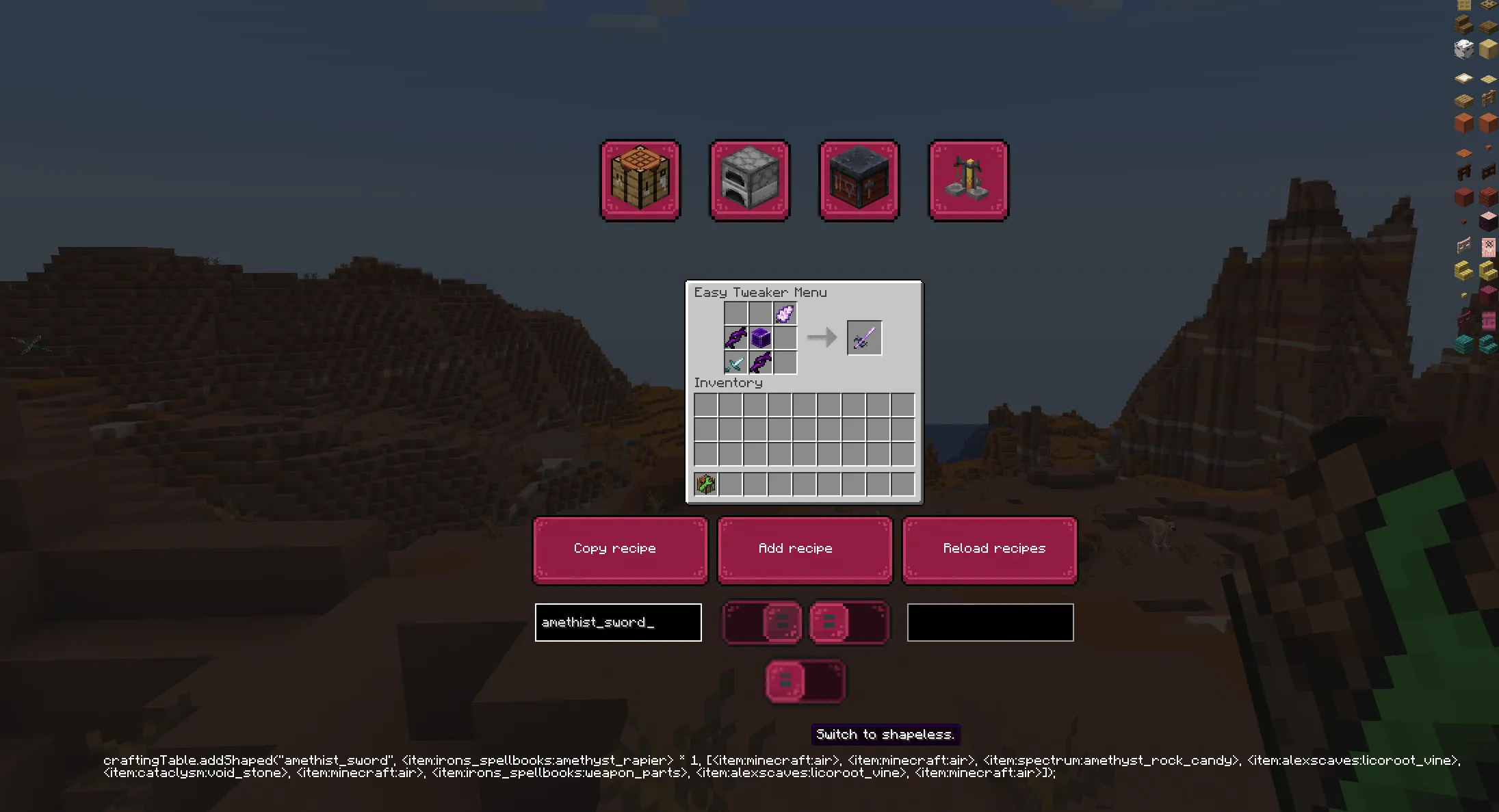 Easy CraftTweaker, Моды, Minecraft