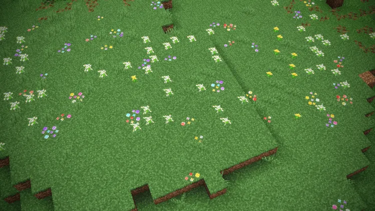 Nature's Carpet - Wilder Flowers — скриншот 2 (Текстуры, Minecraft)