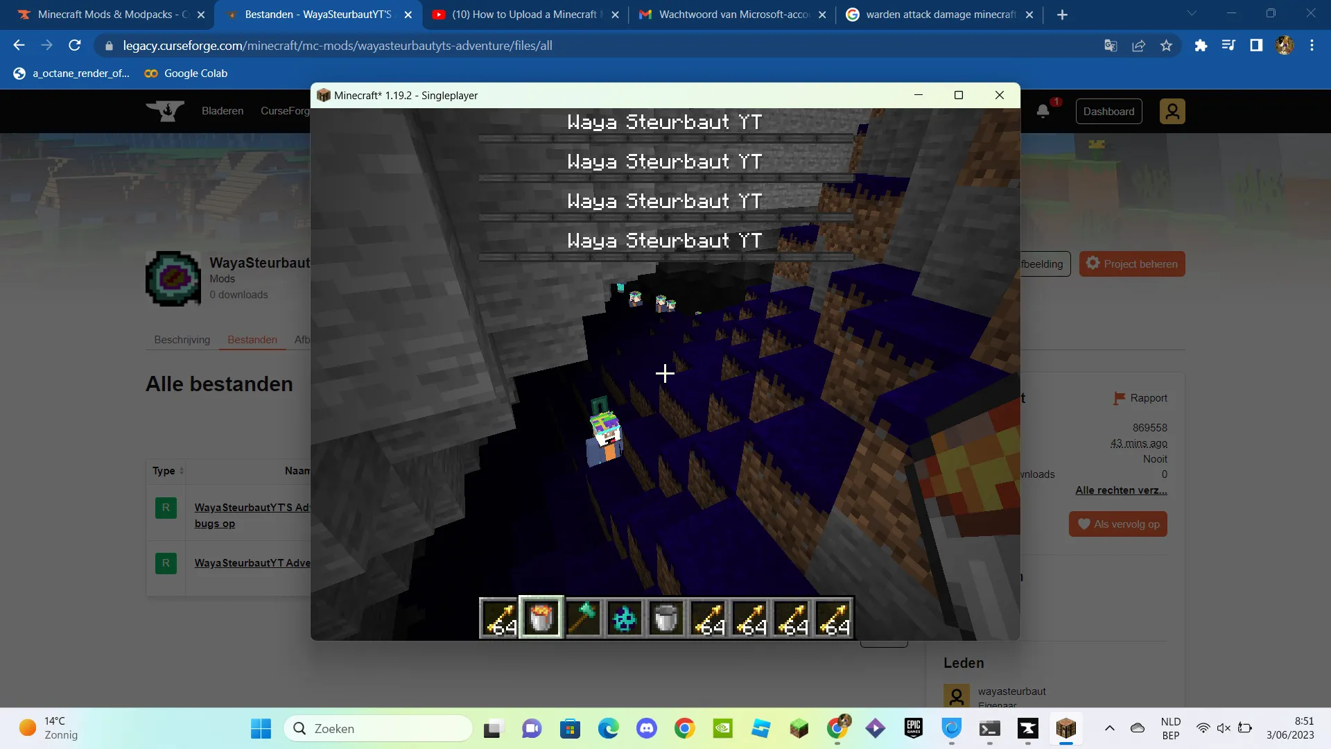 WayaSteurbautYT'S Adventure — скриншот 2 (Моды, Minecraft)