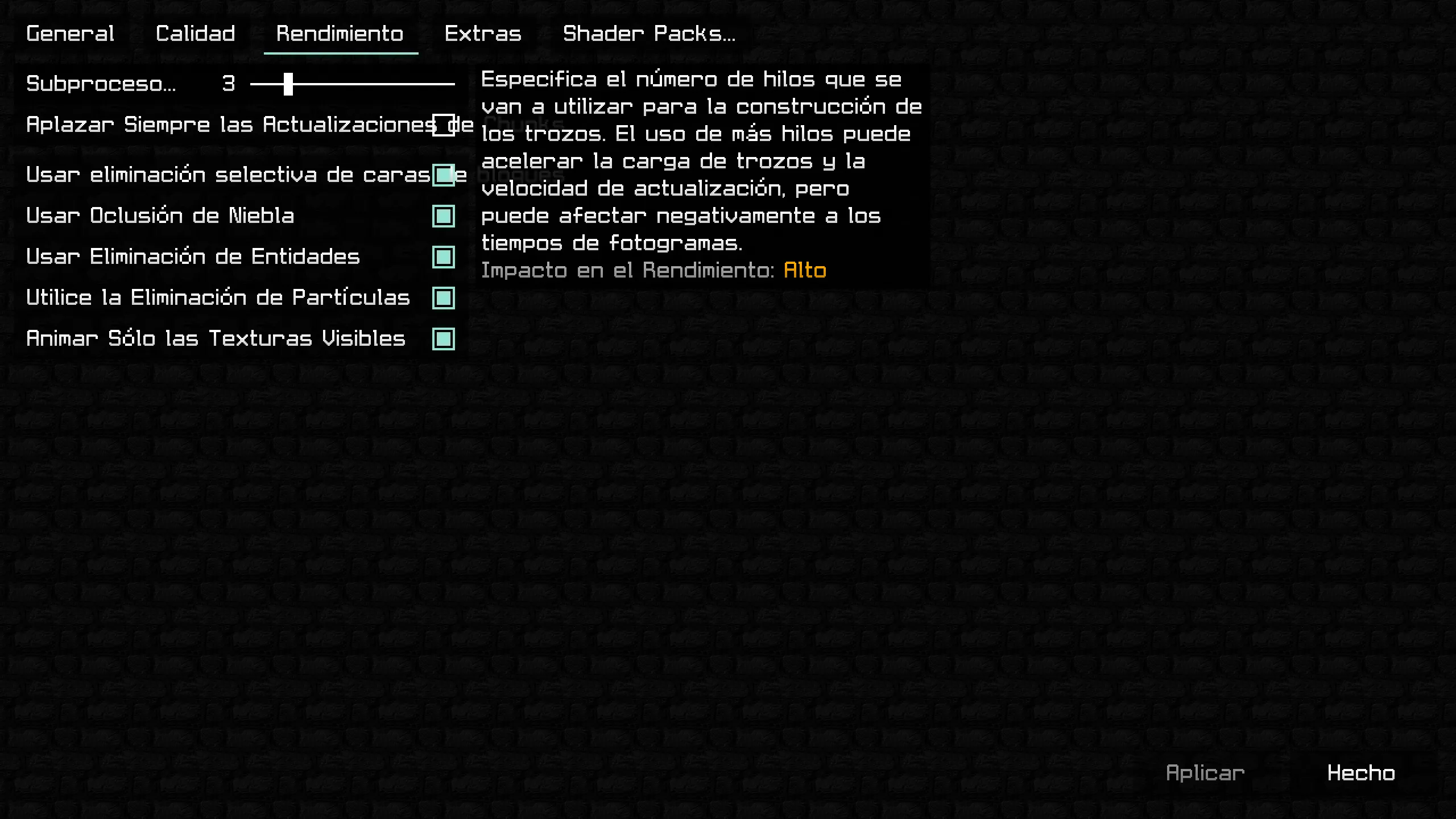 Ultimate Dark Edition, Текстуры, Minecraft