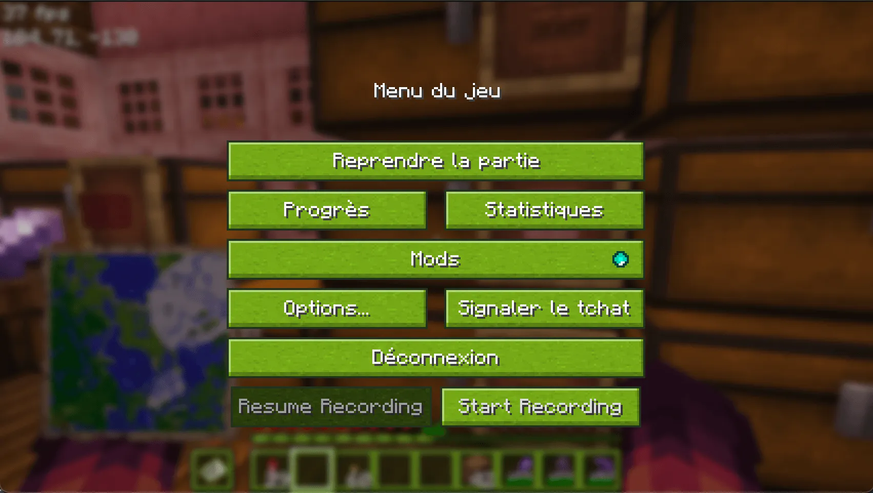 Mossy GUI, Текстуры, Minecraft