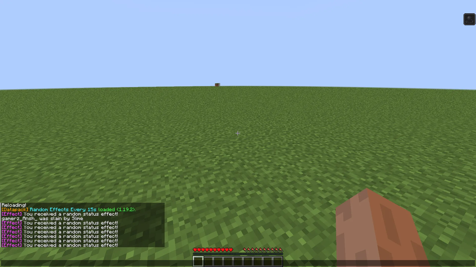 Random potion effects every 15 seconds, Дата-паки, Minecraft