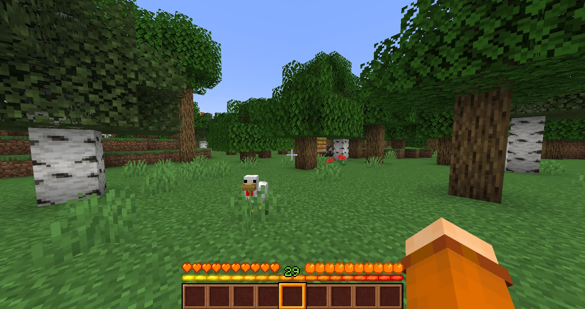 Orange Hotbar — скриншот 1 (Текстуры, Minecraft)
