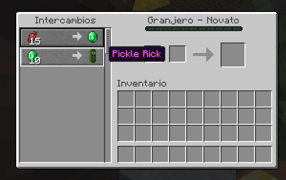 Pickle Rick, Моды, Minecraft