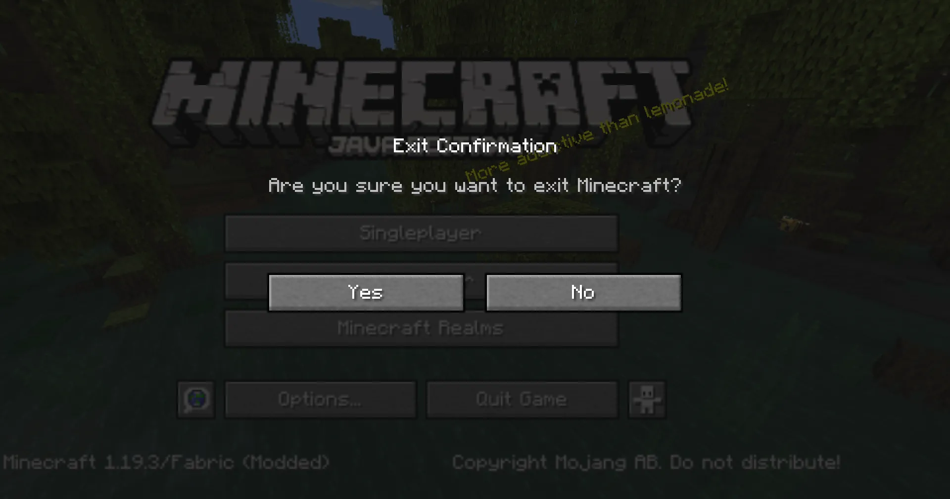 Exit Confirmation, Моды, Minecraft