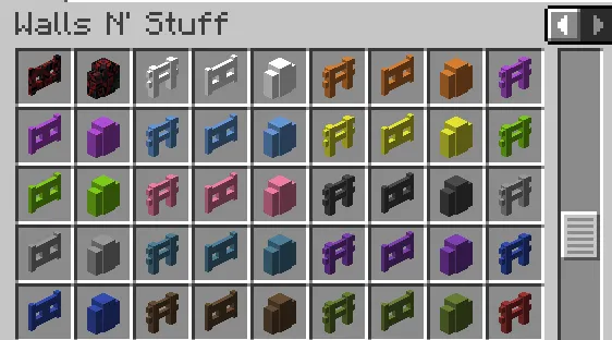WallsNStuff, Моды, Minecraft