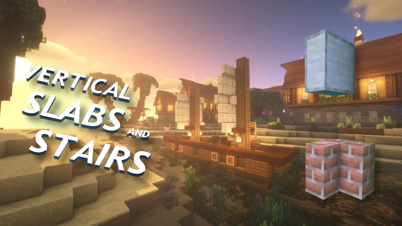 Vertical Slabs And Stairs — скриншот 3 (Моды, Minecraft)