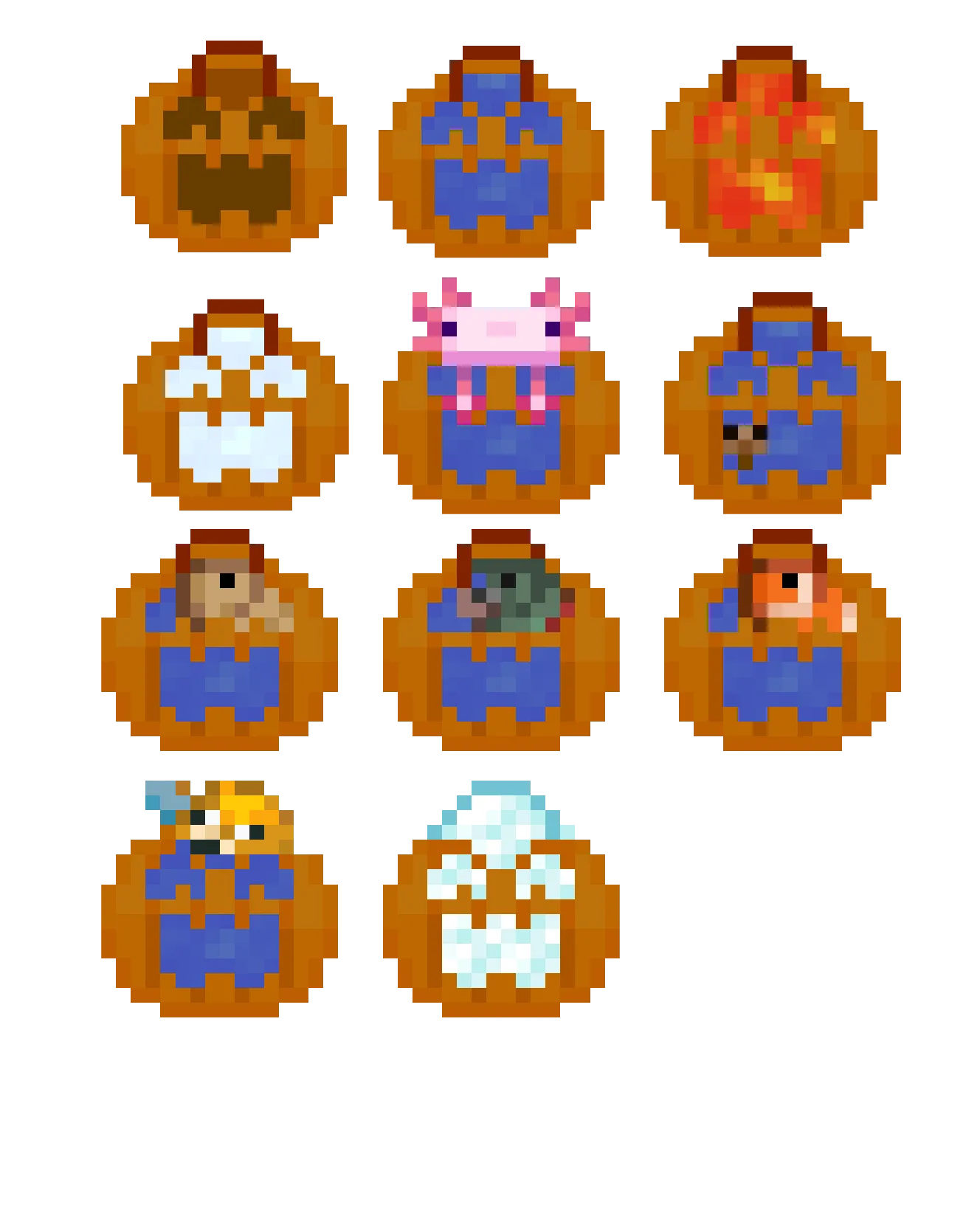 Buckets to Pumpkin Baskets — скриншот 2 (Текстуры, Minecraft)