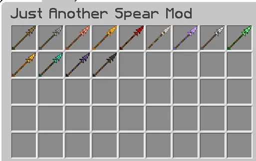 Just Some More Spears — скриншот 1 (Моды, Minecraft)