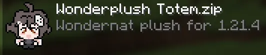 Wonderplush totem, Текстуры, Minecraft