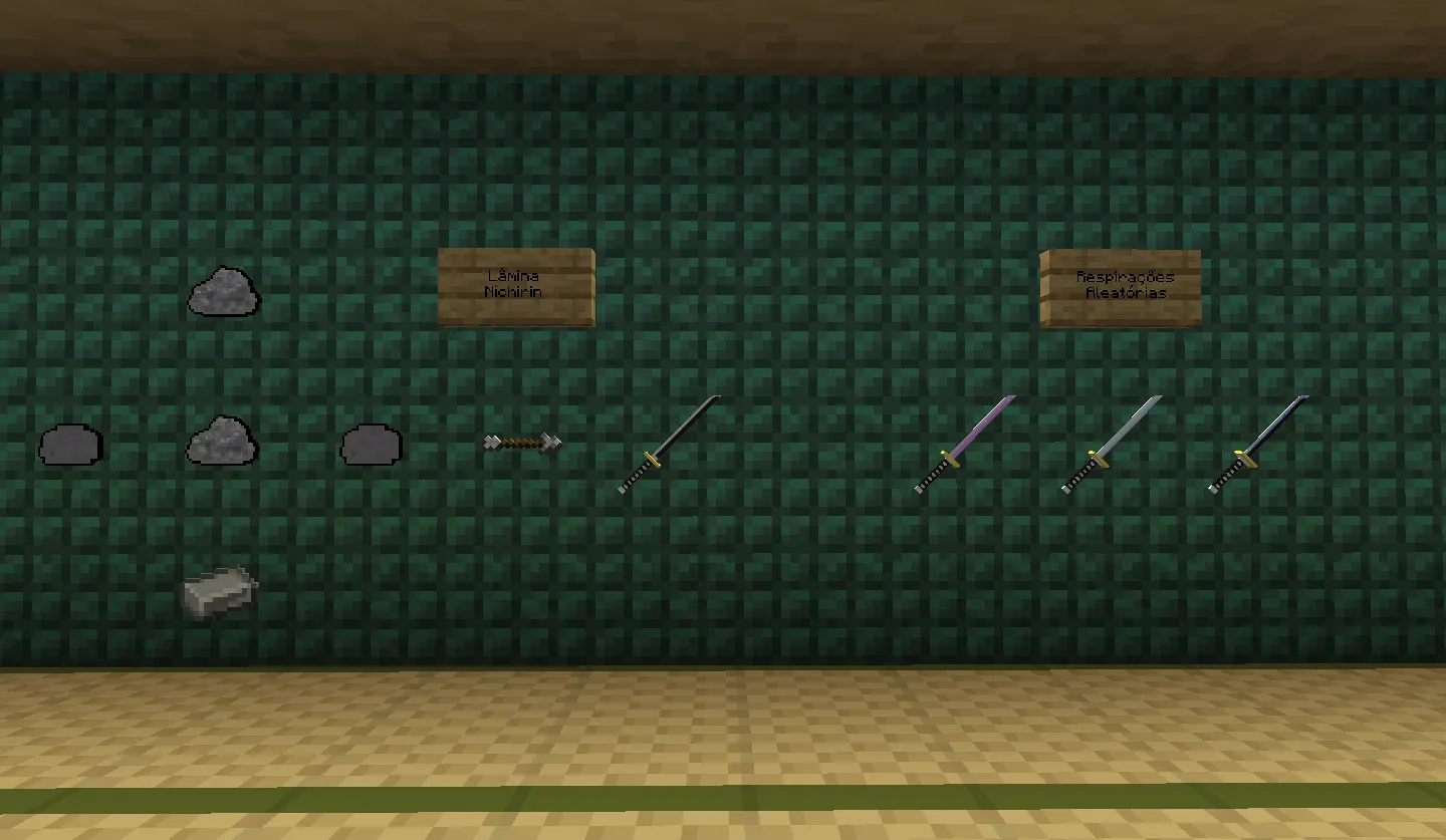 Kimetsu no Yaiba (Demon Slayer) (PT-BR) — скриншот 1 (Моды, Minecraft)