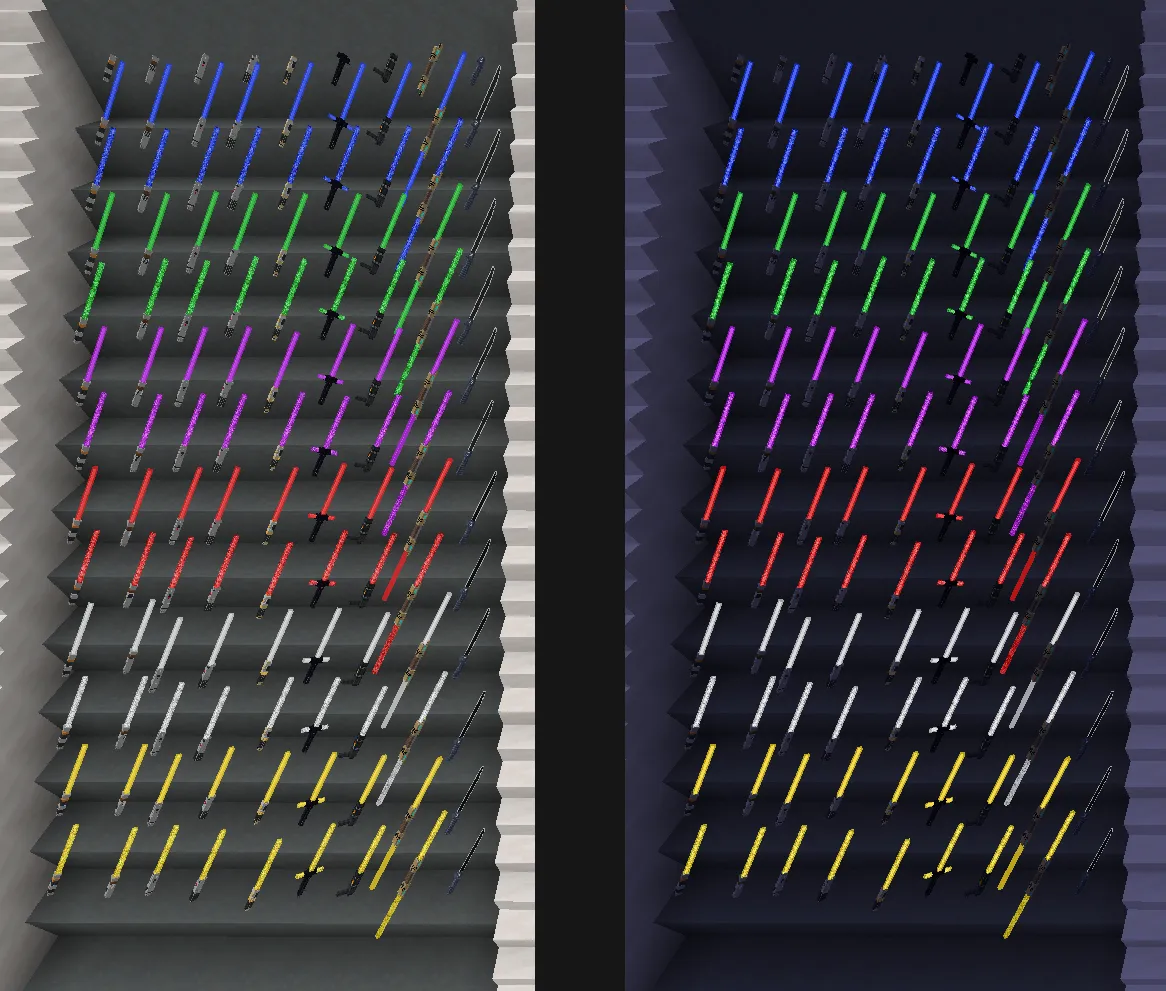 Dan's Lightsabers, Моды, Minecraft