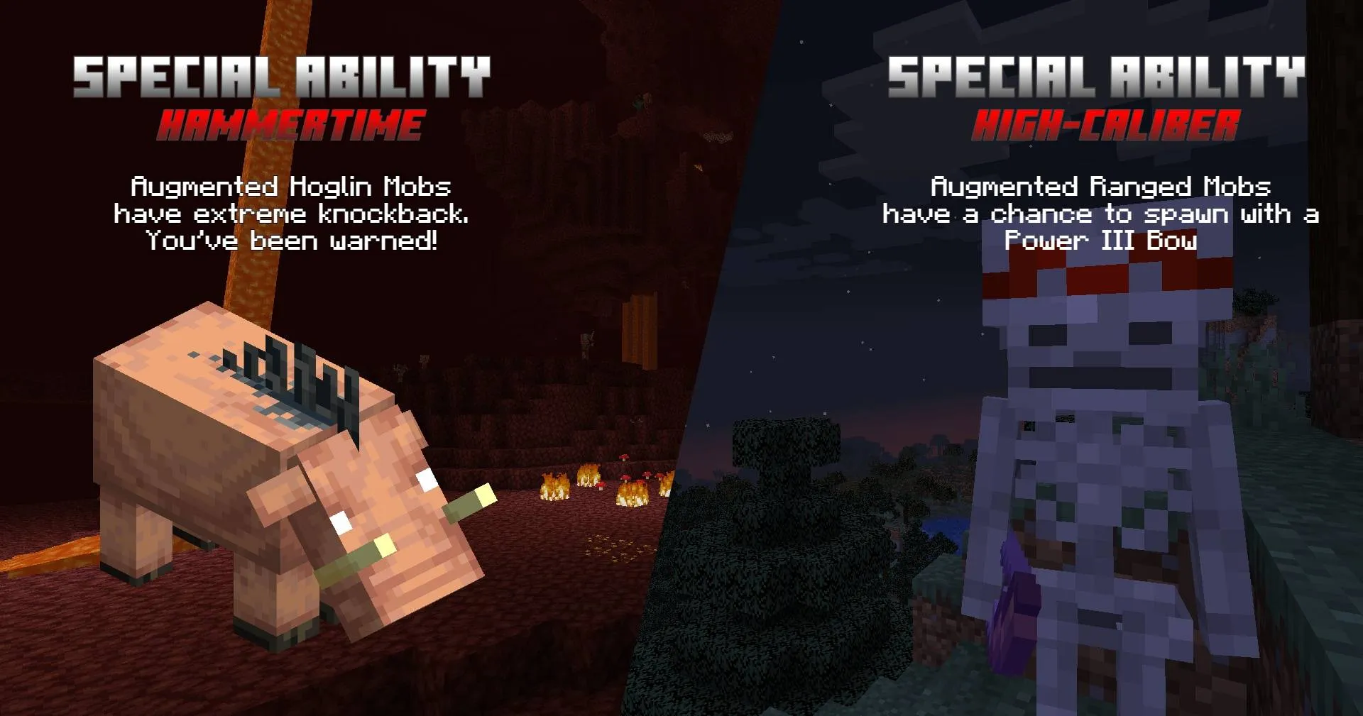 Mob Madness - A World of Chaos, Дата-паки, Minecraft