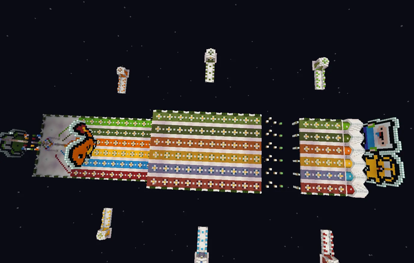 Lucky Block Race Map, Карты, Minecraft