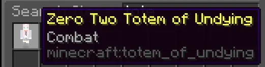 Zero Two Totem of undying(school uniform) — скриншот 1 (Текстуры, Minecraft)