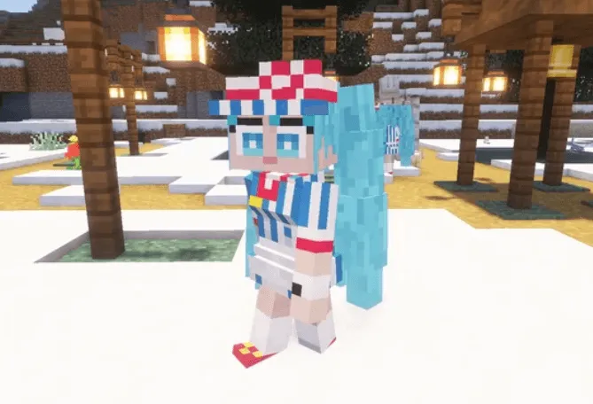 Hatsune Miku Villagers — скриншот 5 (Текстуры, Minecraft)