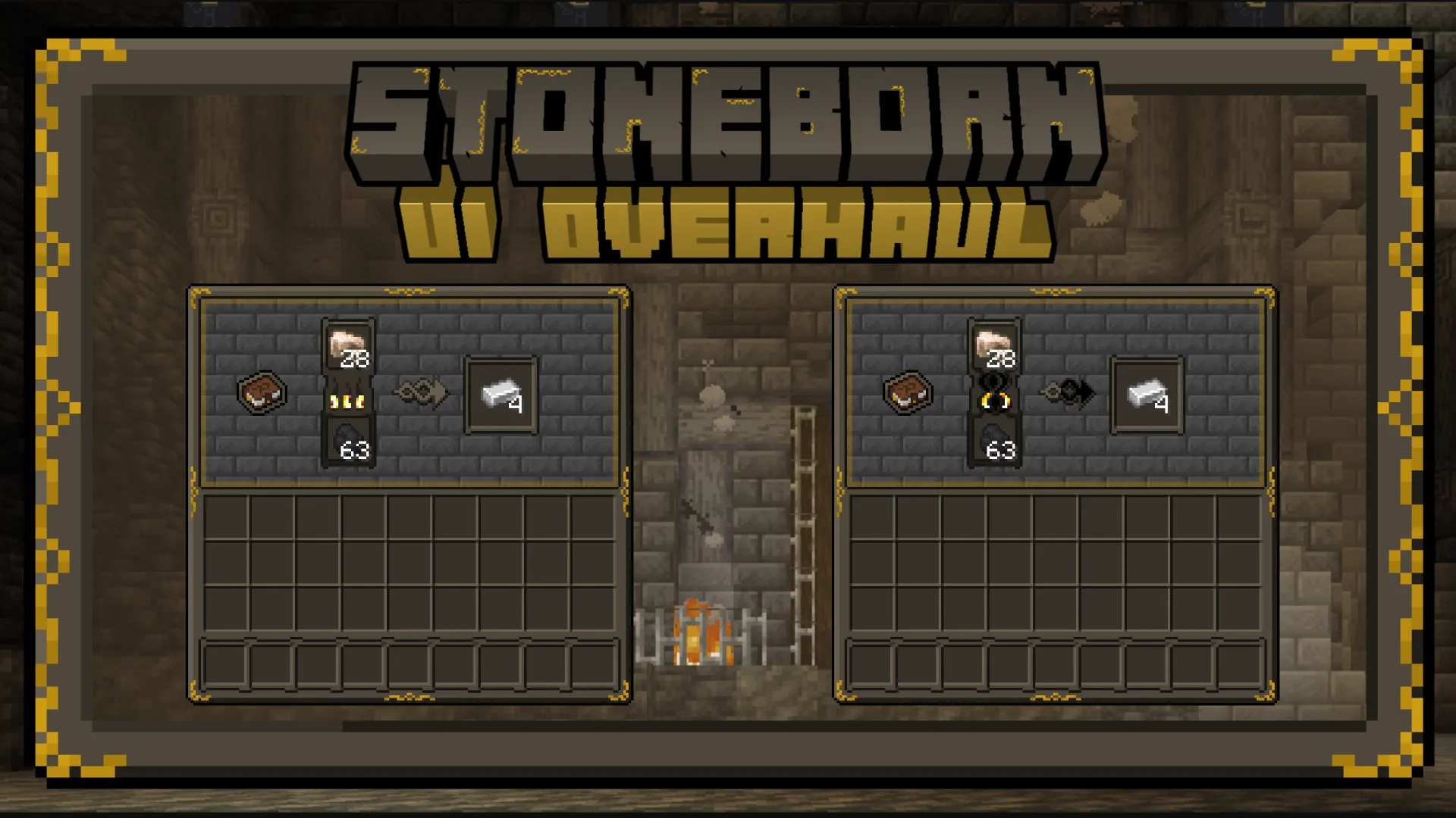 STONEBORN - Dwarven-Fantasy Inspired UI Overhaul, Текстуры, Minecraft