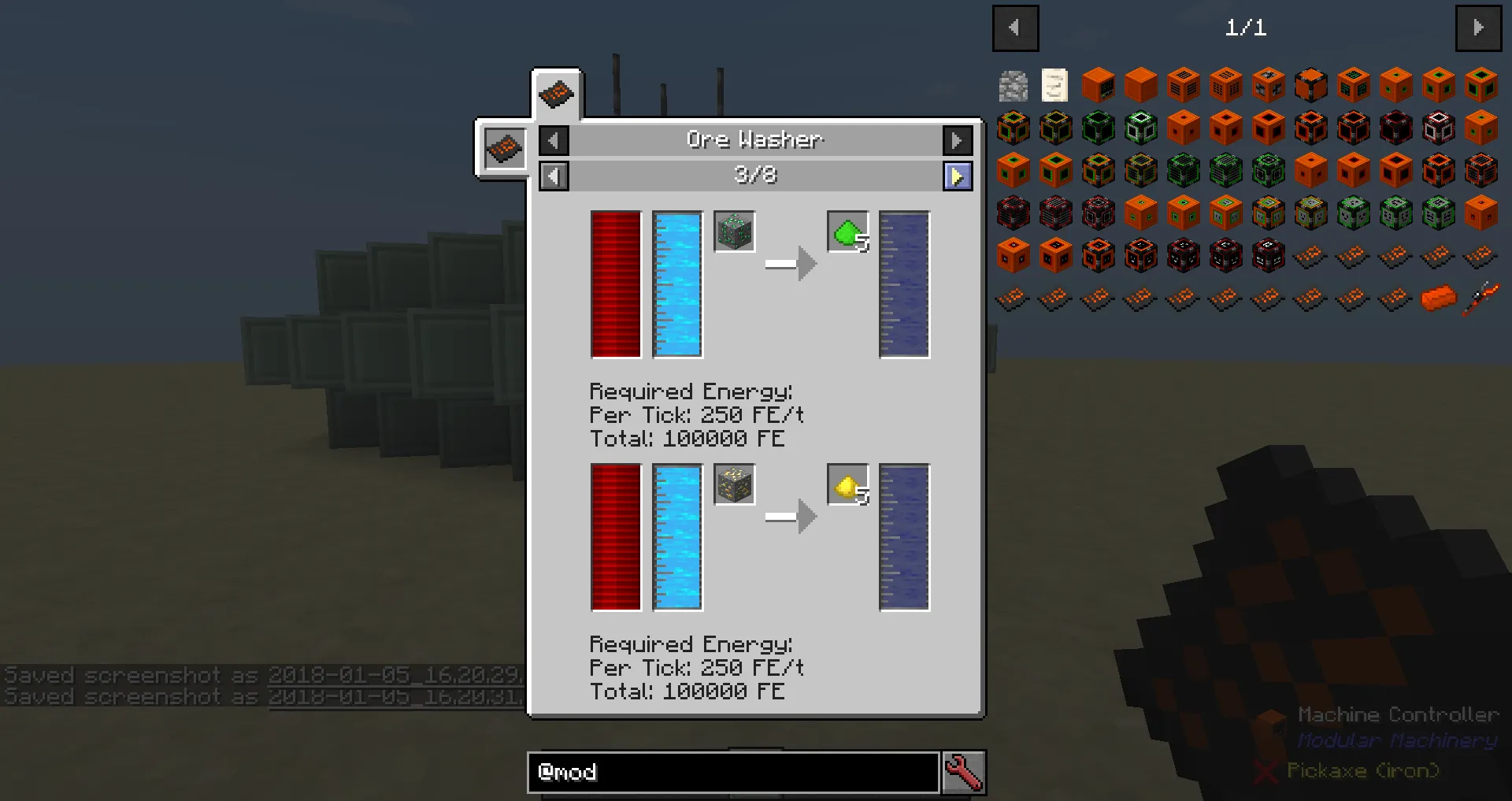 DNS' MM Machines - Ore Washer, Кастомизации, Minecraft