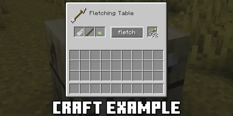 Fletching +, Моды, Minecraft