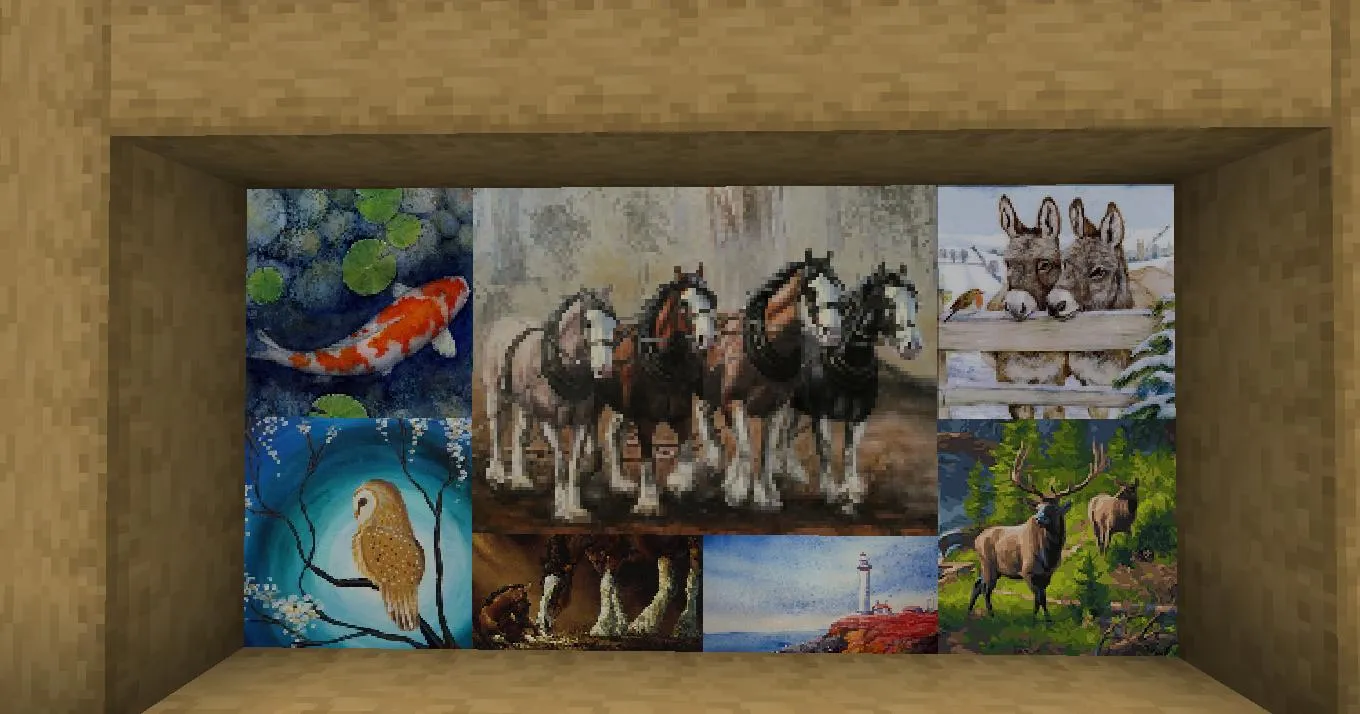 FrontierCraft SMP Cozy Paintings — скриншот 5 (Текстуры, Minecraft)
