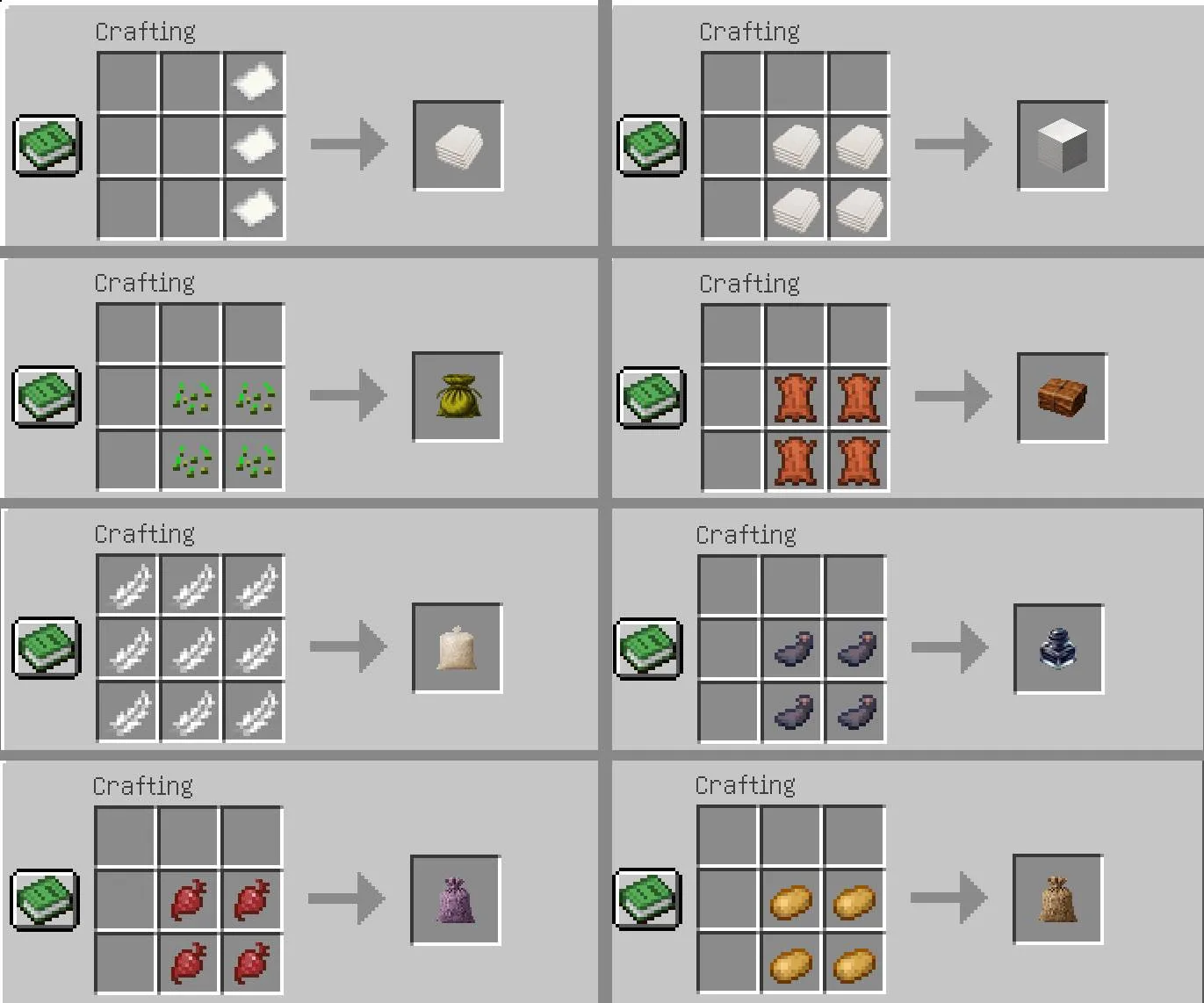 Pouch & Paper, Моды, Minecraft