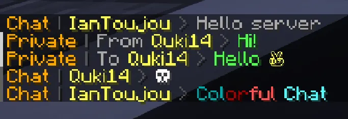 HyperChat — скриншот 3 (Плагины, Minecraft)