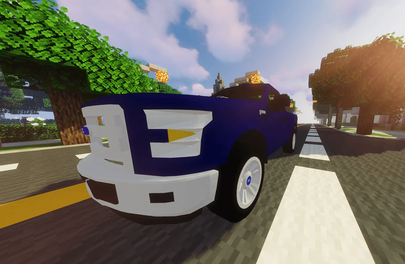 Immersive Vehicles [IV/MTS] Ford Pickup Trucks — скриншот 4 (Моды, Minecraft)
