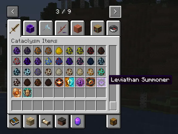 Cataclysm Summons, Моды, Minecraft