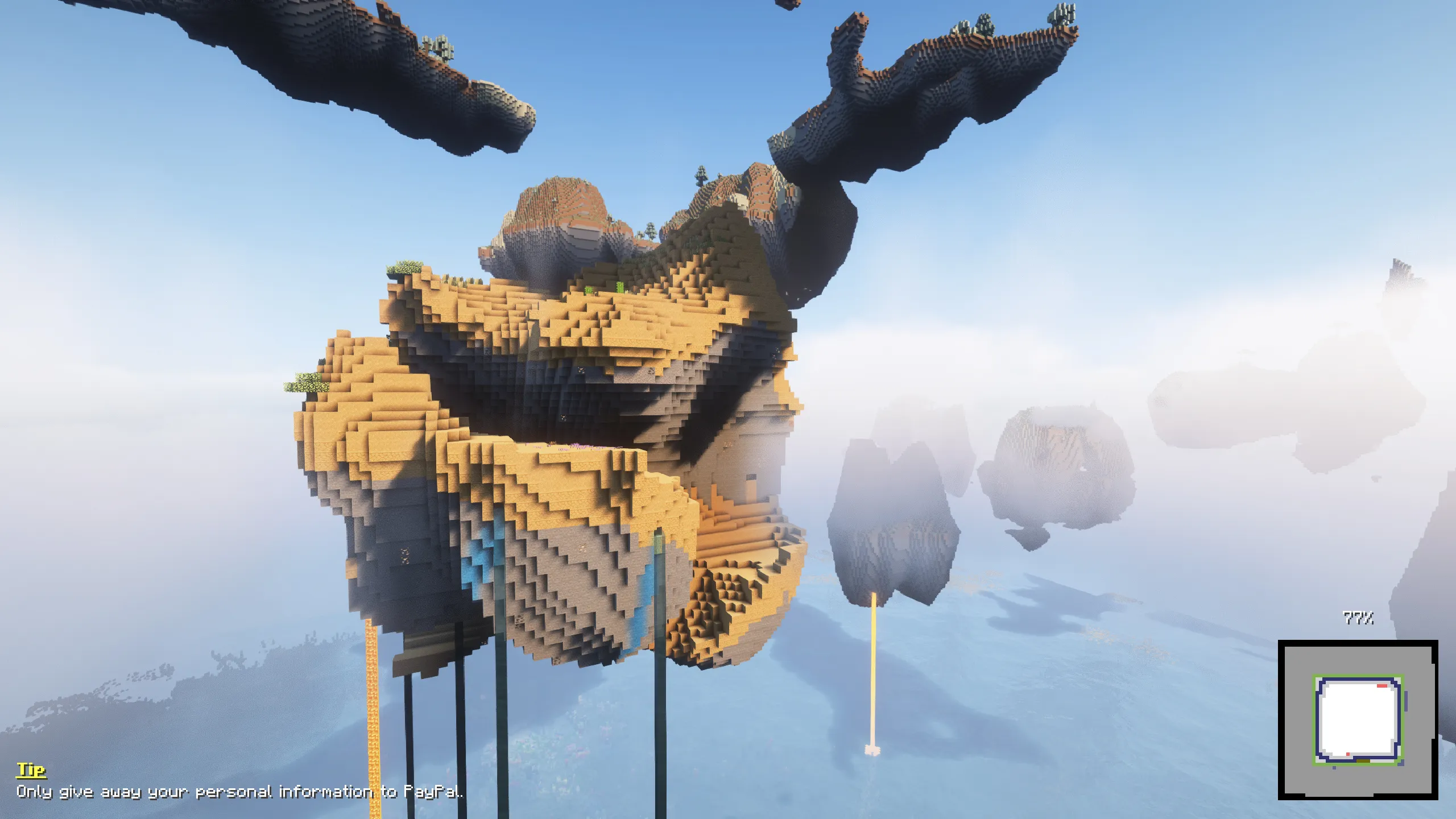 Loading Backgrounds - Floating Islands, Текстуры, Minecraft