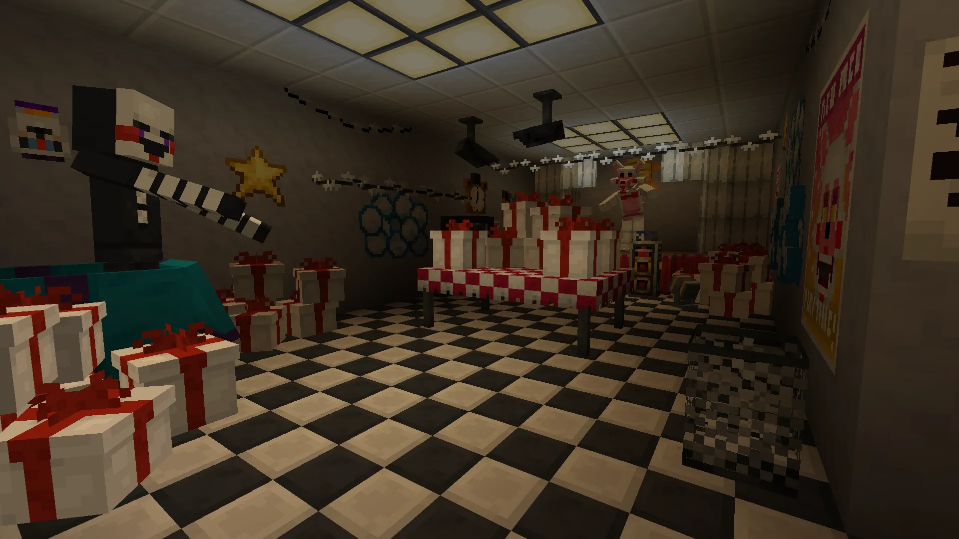 FNAF map (modded), Карты, Minecraft