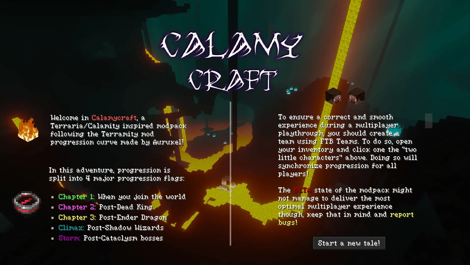 Calamycraft, Модпаки, Minecraft