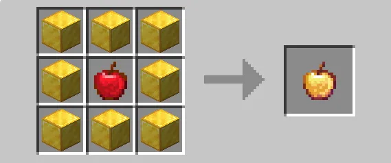 Golden Apple Recipe Back — скриншот 1 (Моды, Minecraft)