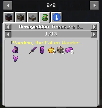 [JEI] Armageddon Treasure Bags, Моды, Minecraft
