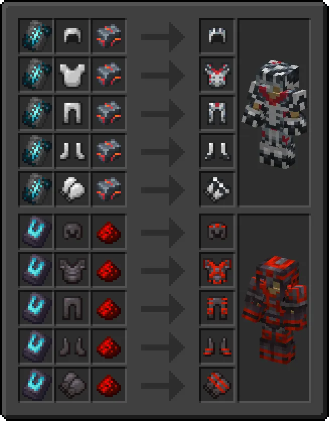 CorrectTrims_Extensions, Текстуры, Minecraft