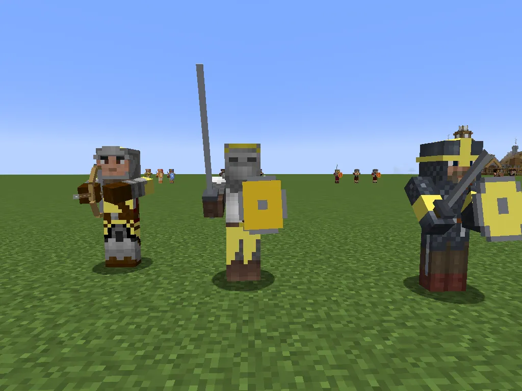 Medieval Warfare V2 (V3 LOADING), Моды, Minecraft