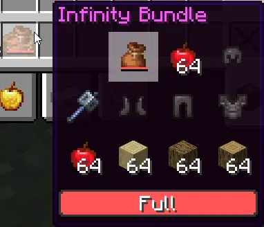 Infinite Storage Bundle, Дата-паки, Minecraft