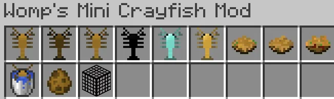 Womp's Mini Crayfish Mod, Моды, Minecraft
