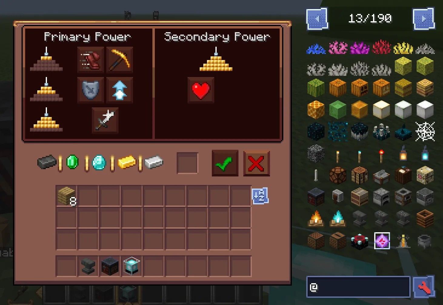 Create Style Interface, Текстуры, Minecraft