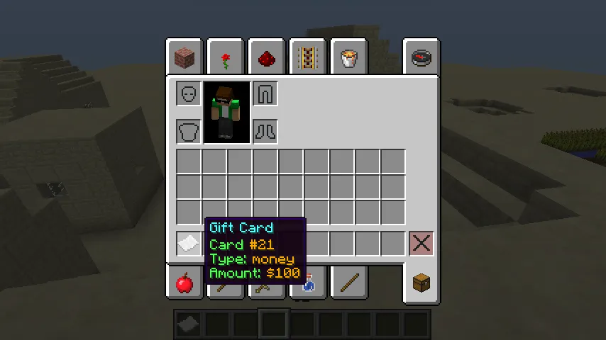 GiftCard, Плагины, Minecraft