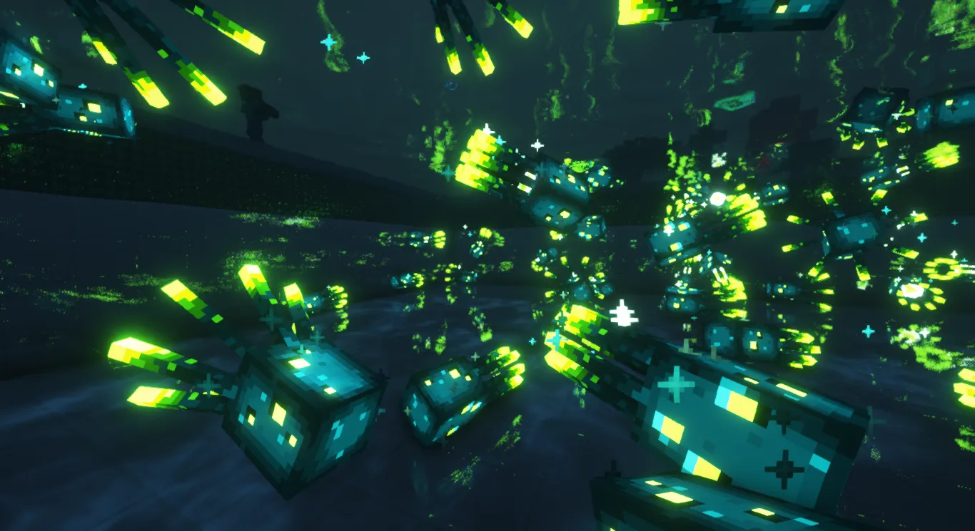 Spryzeen's Party glow squid — скриншот 4 (Текстуры, Minecraft)