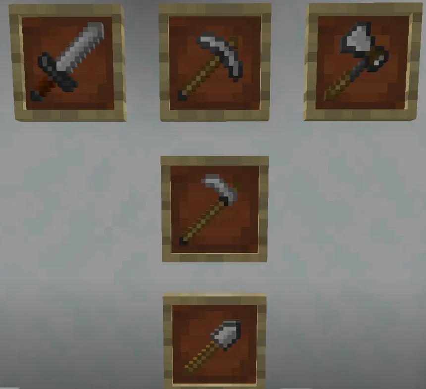 Enhanced Tools & Weapons — скриншот 1 (Текстуры, Minecraft)